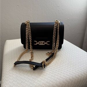 Michael Kors chain crossbody evening bag in black